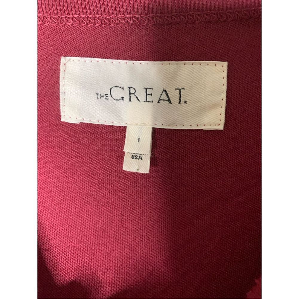The GREAT blouse top short sleeve 100% cotton women's size 1 - Picture 3 of 5